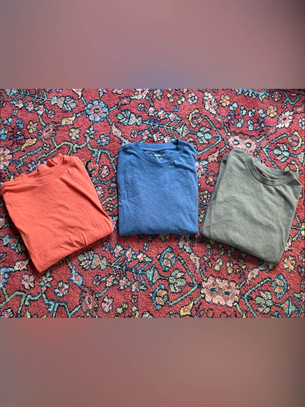 3-Pack Crewneck long sleeve youth shirts